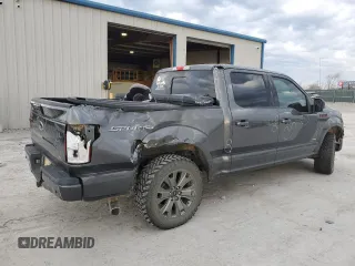 2017 Ford F-150 XL with VIN 1FTEW1EP4HFB03334, listed as a Copart auction lot 80623344 with 123,193 mi miles and Salvage Title. Bid and sale history available at carsss.com. Image 3.