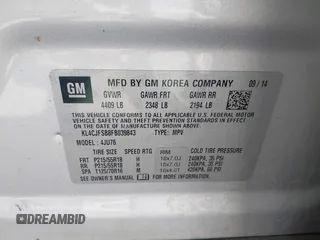 2015 Buick Encore Convenience with VIN KL4CJFSB8FB039843, listed as a IAAI auction lot 42042100 with 78,245 mi miles. Bid and sale history available at carsss.com. Image 9.