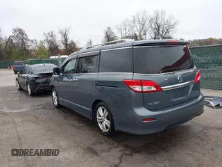 2012 Nissan Quest SL with VIN JN8AE2KP0C9043348, listed as a IAAI auction lot 41996448 with 114,667 mi miles and . Bid and sale history available at carsss.com. Image 3.