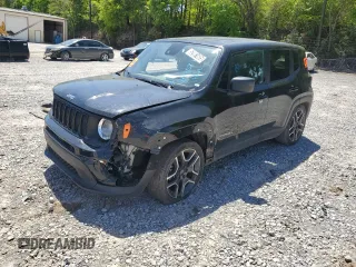 2021 Jeep Renegade Jeepster z VIN ZACNJCAB3MPM35872, wystawiony jako Copart lot #52001605 z przebiegiem Nie podano mil oraz Czysty tytuł • Clean title. Historia ofert i sprzedaży dostępna na DreamBid. Obrazek 1.