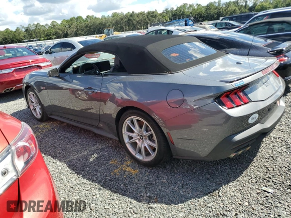 2024 Ford Mustang GT Premium with VIN 1FAGP8FF1R5123882, listed as a Copart auction lot 74846044 with Not provided miles and Salvage title. Bid and sale history available at DreamBid. Image 2.