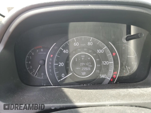 2016 Honda CR-V LX with VIN 5J6RM4H36GL127940, listed as a Copart auction lot 54509005 with 94,137 mi miles and Salvage Title. Bid and sale history available at carsss.com. Image 9.