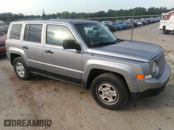 2014 Jeep Patriot Sport with VIN 1C4NJPBB4ED853771, listed as a IAAI auction lot 42494025 with 138,099 mi miles and . Bid and sale history available at DreamBid. Image 1.