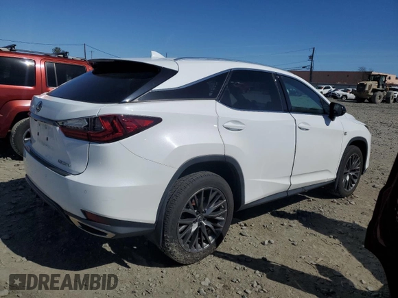 2022 Lexus RX with VIN 2T2SZMDA7NC324175, listed as a Copart auction lot 49082095 with 90,511 mi miles and Salvage Title. Bid and sale history available at carsss.com. Image 3.