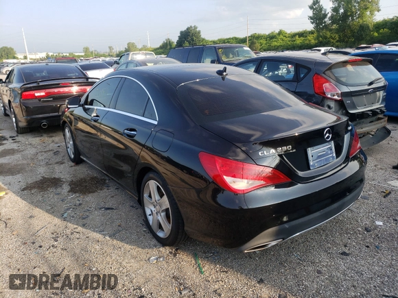 2017 Mercedes-Benz CLA with VIN WDDSJ4GB2HN468224, listed as a Copart auction lot 54334331 with 26,143 mi miles. Bid and sale history available at carsss.com. Image 3.