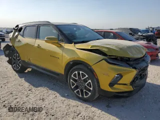 2023 Chevrolet Blazer RS with VIN 3GNKBKRS5PS115593, listed as a Copart auction lot 81202034 with Not provided miles and Salvage title. Bid and sale history available at DreamBid. Image 4.