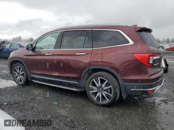 2019 Honda Pilot Touring 8-Passenger with VIN 5FNYF6H94KB056213, listed as a Copart auction lot 56429585 with 106,735 mi miles and Salvage title. Bid and sale history available at DreamBid. Image 2.