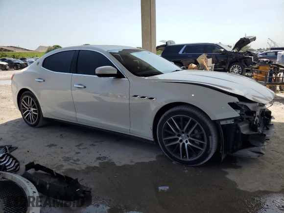 2018 Maserati Ghibli z VIN ZAM57XSAXJ1278606, wystawiony jako Copart lot #55722585 z przebiegiem 50 007 mil mil oraz Szkoda całkowita • Salvage title. Historia ofert i sprzedaży dostępna na DreamBid. Obrazek 4.