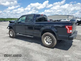2017 Ford F-150 XL with VIN 1FTFX1EF4HFC57454, listed as a Copart auction lot 57087675 with 127,534 mi miles and Salvage title. Bid and sale history available at DreamBid. Image 2.