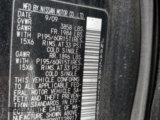 2009 Nissan Cube SL z VIN JN8AZ28RX9T128917, wystawiony jako Copart lot #58941675 z przebiegiem 113 263 mil mil oraz Szkoda całkowita • Salvage title. Historia ofert i sprzedaży dostępna na DreamBid. Obrazek 12.