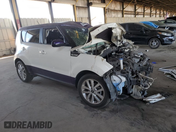 2019 Kia Soul + with VIN KNDJP3A58K7650331, listed as a Copart auction lot 45686285 with Not Provided miles and Salvage Title. Bid and sale history available at DreamBid. Image 4.