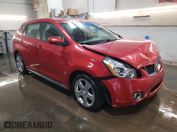2009 Pontiac Vibe w/1SB with VIN 5Y2SP67019Z432876, listed as a Copart auction lot 78551534 with 128,207 mi miles and Salvage Title. Bid and sale history available at carsss.com. Image 4.