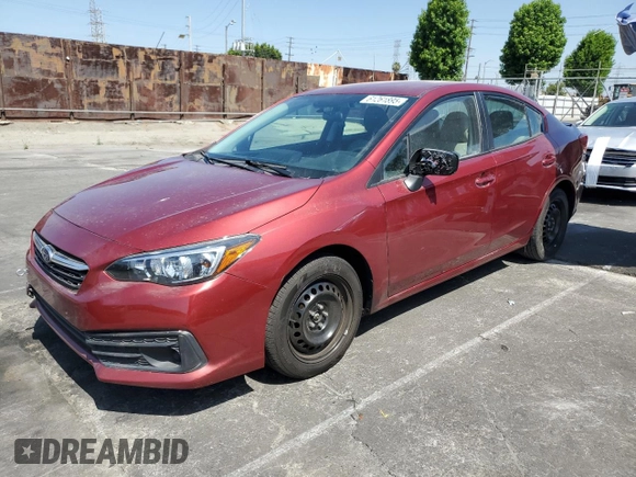 2022 Subaru Impreza with VIN 4S3GKAB69N3607830, listed as a Copart auction lot 61261895 with 36,874 mi miles and Salvage title. Bid and sale history available at DreamBid. Image 1.
