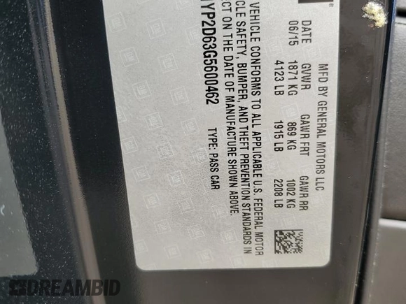 2016 Chevrolet Corvette Z06 1LZ with VIN 1G1YP2D63G5600462, listed as a Copart auction lot 42380425 with 0 mi miles and Salvage Title. Bid and sale history available at carsss.com. Image 14.