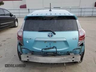 2012 Toyota Prius One with VIN JTDKDTB37C1017964, listed as a Copart auction lot 45726165 with 189,186 mi miles and Salvage Title. Bid and sale history available at DreamBid. Image 6.