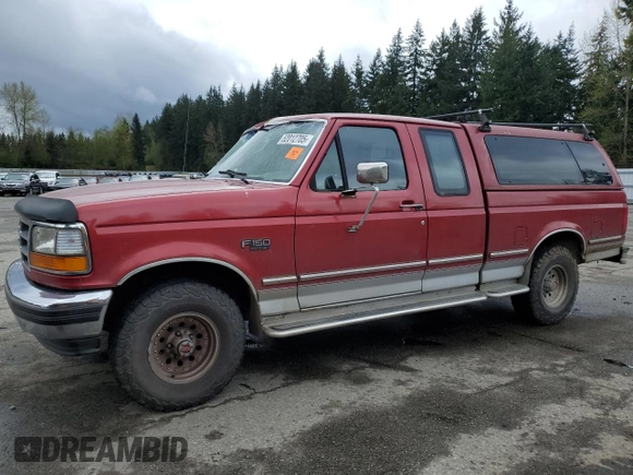 1993 Ford F-150 with VIN 1FTEX14H6PKB86844, listed as a Copart auction lot 52012705 with 127,784 mi miles and Salvage title. Bid and sale history available at DreamBid. Image 1.