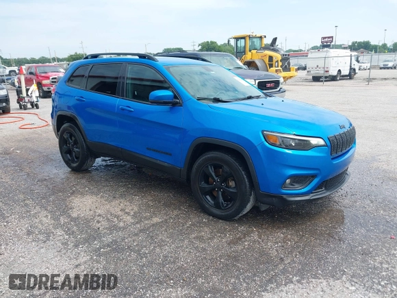 2020 Jeep Cherokee Altitude with VIN 1C4PJMLX7LD524514, listed as a IAAI auction lot 42398590 with 167,686 mi miles and . Bid and sale history available at DreamBid. Image 1.