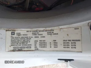 2005 Chevrolet Colorado Z85 z VIN 1GCCS148258149726, wystawiony jako IAAI lot #40747555 z przebiegiem 330 497 mil mil oraz . Historia ofert i sprzedaży dostępna na DreamBid. Obrazek 9.