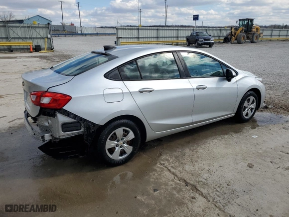 2017 Chevrolet Cruze LS with VIN 1G1BC5SM1H7169176, listed as a Copart auction lot 47208645 with 75,845 mi miles and Salvage Title. Bid and sale history available at carsss.com. Image 3.