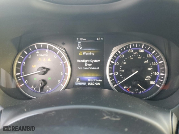 2016 Infiniti Q50 3.0t Red Sport 400 with VIN JN1FV7ARXGM450567, listed as a Copart auction lot 85932924 with 80,925 mi miles and Salvage Title. Bid and sale history available at carsss.com. Image 9.
