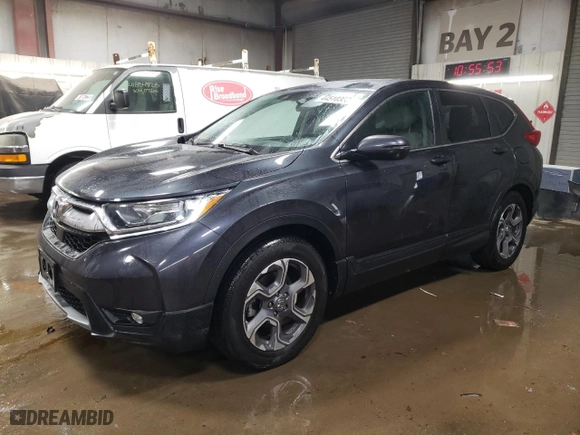 2018 Honda CR-V EX with VIN 7FARW1H53JE002960, listed as a Copart auction lot 44510355 with 47,553 mi miles and Salvage Title. Bid and sale history available at carsss.com. Image 1.