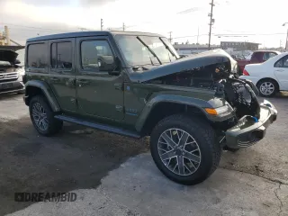 2024 Jeep Wrangler High Altitude z VIN 1C4RJXU68RW152890, wystawiony jako Copart lot #86656484 z przebiegiem 984 mil mil oraz Szkoda całkowita • Salvage title. Historia ofert i sprzedaży dostępna na DreamBid. Obrazek 4.