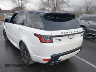 2021 Land Rover Range Rover Sport HST with VIN SALWS2RU0MA749704, listed as a IAAI auction lot 41211106 with 53,160 mi miles. Bid and sale history available at carsss.com. Image 3.