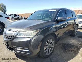 2014 Acura MDX Tech Pkg with VIN 5FRYD3H49EB005026, listed as a Copart auction lot 50574725 with 122,881 mi miles and Salvage Title. Bid and sale history available at carsss.com. Image 1.