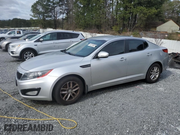 2013 Kia Optima LX with VIN KNAGM4A7XD5359741, listed as a Copart auction lot 48238665 with 181,279 mi miles and Non Repairable. Bid and sale history available at carsss.com. Image 1.