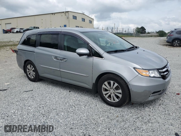 2016 Honda Odyssey EX-L with VIN 5FNRL5H65GB040719, listed as a Copart auction lot 54587295 with 231,302 mi miles and Salvage Title. Bid and sale history available at DreamBid. Image 4.