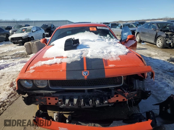 2010 Dodge Challenger SRT-8 with VIN 2B3CJ7DW9AH200908, listed as a Copart auction lot 87936325 with Not provided miles and Salvage title. Bid and sale history available at DreamBid. Image 5.
