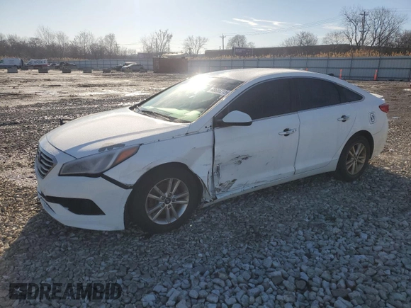 2017 Hyundai Sonata 2.4L with VIN 5NPE24AF8HH561099, listed as a Copart auction lot 48686215 with 124,523 mi miles and Salvage Title. Bid and sale history available at carsss.com. Image 1.