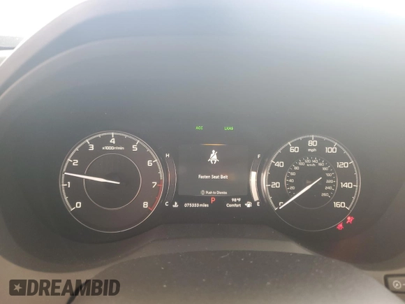 2019 Acura RDX with VIN 5J8TC1H3XKL023071, listed as a Copart auction lot 45609205 with 75,333 mi miles and Non Repairable. Bid and sale history available at carsss.com. Image 9.