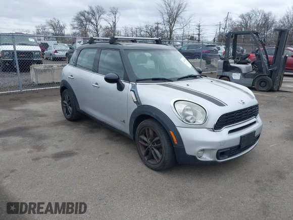 2012 MINI Countryman S with VIN WMWZC5C5XCWL55727, listed as a IAAI auction lot 41729968 with 103,935 mi miles and . Bid and sale history available at DreamBid. Image 1.