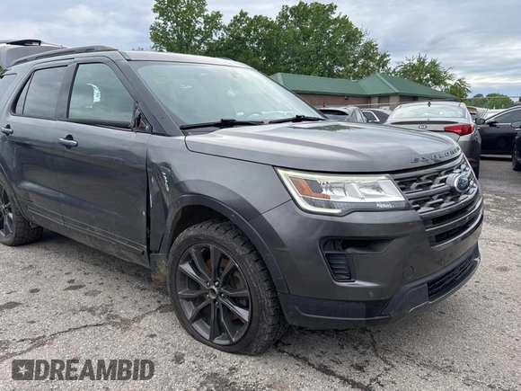 2018 Ford Explorer XLT with VIN 1FM5K8DH2JGB76874, listed as a Copart auction lot 55861285 with 161,143 mi miles and Clean Title. Bid and sale history available at DreamBid. Image 1.