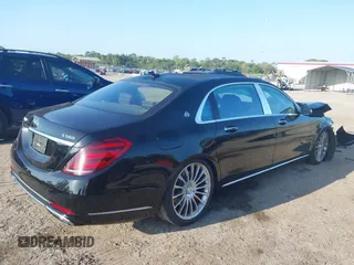 2018 Mercedes-Benz S 560 Maybach with VIN WDDUX8GB8JA350500, listed as a IAAI auction lot 41935111 with 92,181 mi miles and . Bid and sale history available at DreamBid. Image 4.