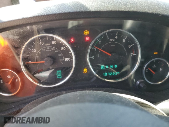 2017 Jeep Wrangler Unlimited 75th Anniversary with VIN 1C4HJWEGXHL546436, listed as a Copart auction lot 48229875 with 107,222 mi miles and Salvage title. Bid and sale history available at DreamBid. Image 9.