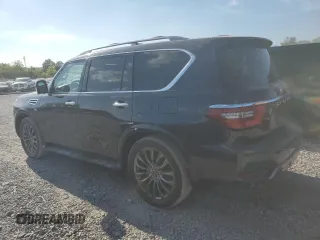 2021 Nissan Armada Platinum with VIN JN8AY2DA0M9373265, listed as a Copart auction lot 68689664 with 57,044 mi miles and Salvage Title. Bid and sale history available at carsss.com. Image 2.