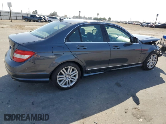 2008 Mercedes-Benz C 300 Sport with VIN WDDGF54X38F128877, listed as a Copart auction lot 59931295 with 190,383 mi miles and Salvage title. Bid and sale history available at DreamBid. Image 3.