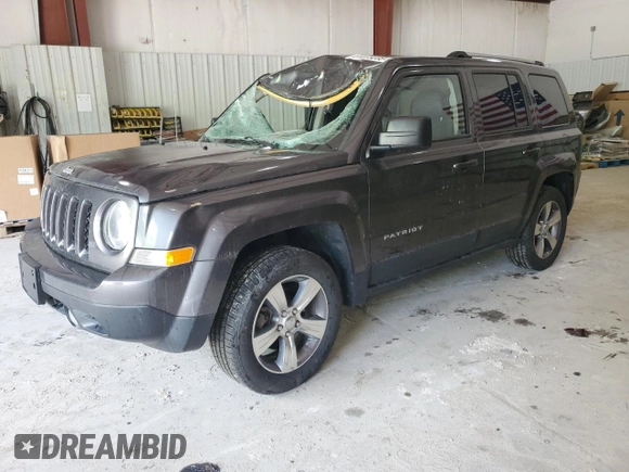 2017 Jeep Patriot High Altitude with VIN 1C4NJRFB2HD155282, listed as a Copart auction lot 61073235 with 47,610 mi miles and Salvage title. Bid and sale history available at DreamBid. Image 1.
