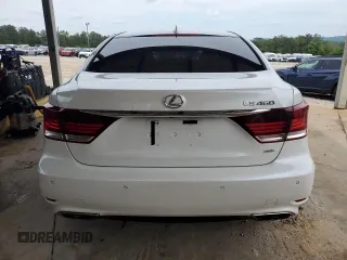 2014 Lexus LS 460 with VIN JTHCL5EF3E5021058, listed as a Copart auction lot 55998885 with 320,339 mi miles and Salvage title. Bid and sale history available at DreamBid. Image 6.