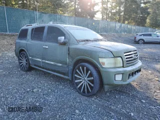 2004 Infiniti QX56 with VIN 5N3AA08C34N801615, listed as a Copart auction lot 42969515 with 0 mi miles and Salvage Title. Bid and sale history available at carsss.com. Image 4.