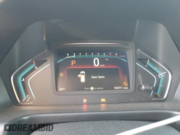 2020 Honda Odyssey Elite with VIN 5FNRL6H96LB059970, listed as a Copart auction lot 89288395 with 56,971 mi miles and Salvage Title. Bid and sale history available at DreamBid. Image 9.