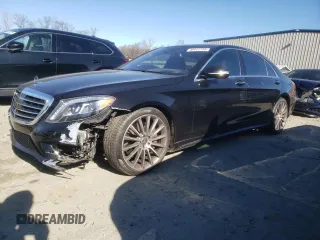 2015 Mercedes-Benz S-Class S 550 with VIN WDDUG8CB8FA186291, listed as a Copart auction lot 46412795 with 77,793 mi miles and Clean Title. Bid and sale history available at carsss.com. Image 1.