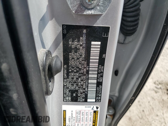 2010 Lexus GX 460 z VIN JTJBM7FX4A5011627, wystawiony jako Copart lot #59955545 z przebiegiem 298 043 mil mil oraz Czysty tytuł • Clean title. Historia ofert i sprzedaży dostępna na DreamBid. Obrazek 13.