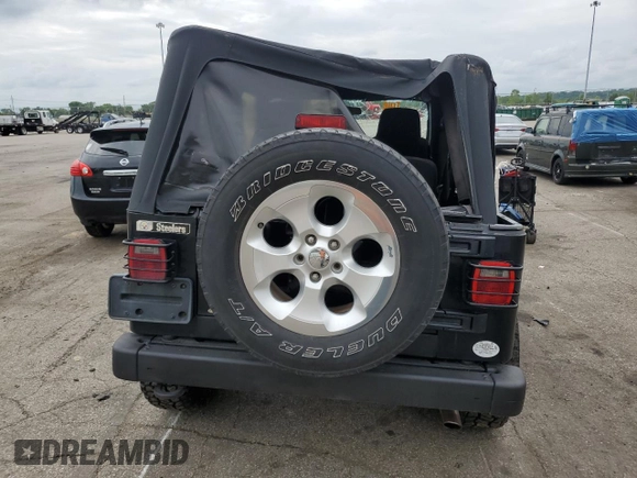 2005 Jeep Wrangler Unlimited with VIN 1J4FA44S75P358246, listed as a Copart auction lot 60958695 with 150,003 mi miles and Salvage title. Bid and sale history available at DreamBid. Image 6.