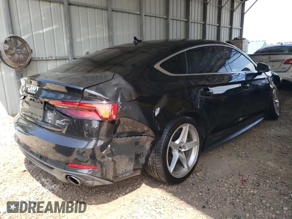 2019 Audi A5 Sportback Premium Plus with VIN WAUENCF5XKA097701, listed as a Copart auction lot 63949423 with 41,879 mi miles. Bid and sale history available at carsss.com. Image 3.