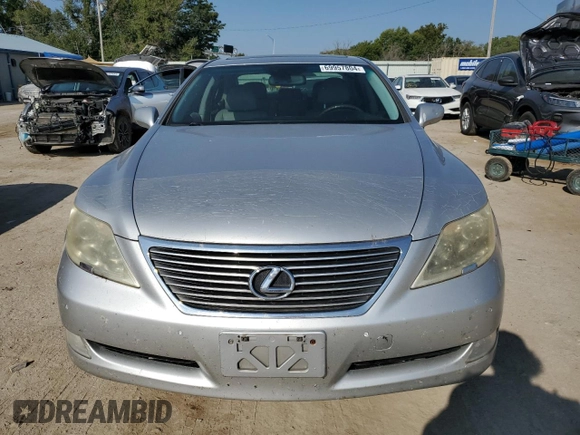 2009 Lexus LS 460 with VIN JTHCL46F795001457, listed as a Copart auction lot 69957804 with 143,649 mi miles and Salvage Title. Bid and sale history available at DreamBid. Image 5.