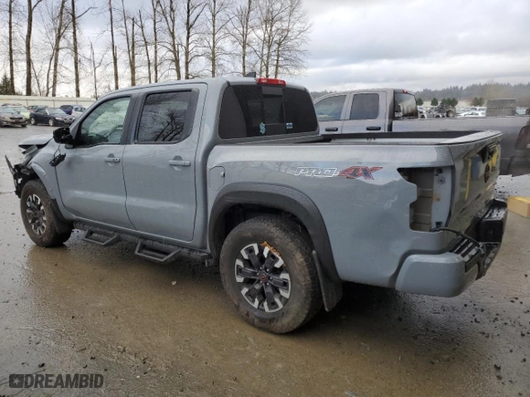 2023 Nissan Frontier PRO-4X with VIN 1N6ED1EK9PN622424, listed as a Copart auction lot 88164565 with 23,212 mi miles and Salvage Title. Bid and sale history available at carsss.com. Image 2.