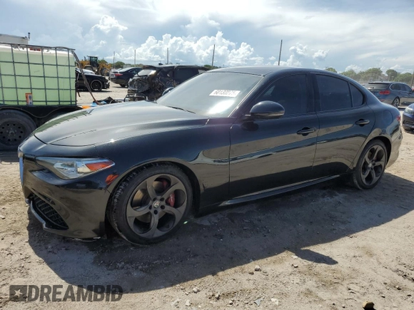 2017 Alfa Romeo Giulia with VIN ZARFAEBN7H7531217, listed as a Copart auction lot 60130275 with 91,768 mi miles and Salvage title. Bid and sale history available at DreamBid. Image 1.